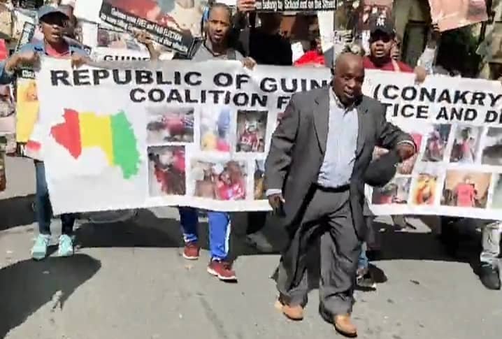 New-York: des manifestations après le discours de Doumbouyah à l’ONU